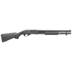 Remington 870 Police 12 GA 18" Pump Shotgun, Parkerized Synthetic - 24407 For Sale